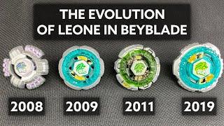 Evolution of LEONE 2008-2019  Beyblade Metal Fight - Burst  LEONE THROUGHOUT THE YEARS