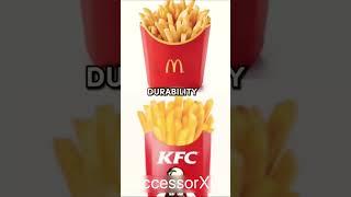 McDonald’s Vs KFC Fries#food #vs #funny