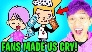 LANKYBOX REACTS To LANKYBOX FAN VIDEOS In TOCA LIFE WORLD WE CRIED