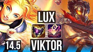 LUX vs VIKTOR MID  9114 800+ games Godlike  EUW Master  14.5