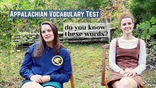 Appalachian Vocabulary Test - See if You Know the Words