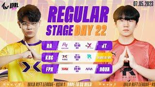 EN RA vs JT  KBG vs KT.RY  FPX vs NOVA - REGULAR STAGE DAY 22 WRL ASIA 2023 BO3