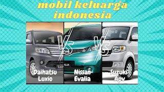 Daihatsu Luxio VS Nissan Evalia VS Suzuki Apv