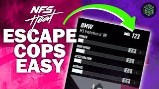 STOP GETTING BUSTED  Tips to ESCAPE COPS in NFS HEAT with a LOW LEVEL CAR