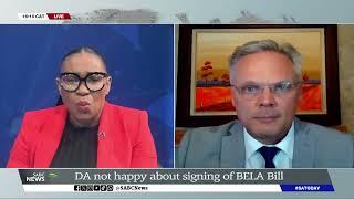 BELA Bill I DA ACDP raise concern over the signing of Bill on Friday Willie Aucamp