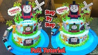 Thomas The Train Cake Tutorial  Thomas The Running Train Birthday Cake Design  Thomas Train  Cake