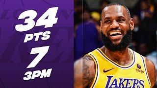 LeBron James CLUTCH 34-PT Performance In The Battle Of LA  February 28 2024