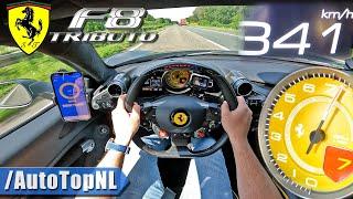 Ferrari F8 Tributo Novitec *341kmh* on Autobahn by AutoTopNL