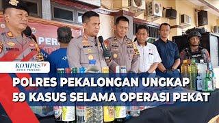 Polres Pekalongan Ungkap 59 Kasus Selama Operasi Pekat