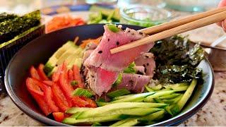 Tuna Bowl  Tuna  Recipe  Tuna Bowl With Rice  ASMR Cooking