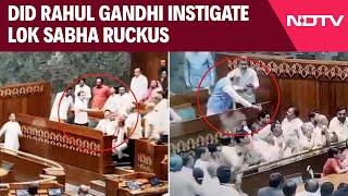 Parliament Session  Massive Opposition Protest As Rahul Gandhi Directs MPs To Step Into The Well