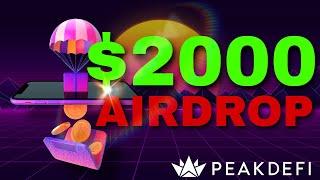 PEAKDEFI Crew3 Monthly Airdrop