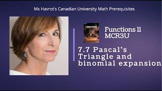 Functions 7.7  Pascals Triangle and binomial expansion