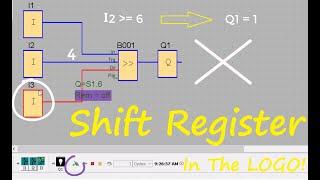 Siemens PLC - Shift Register In The LOGO By LOGO Soft Comfort software Siemens.