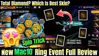 FF New Mac10 Ring Full Review  Free Fire New Ring Event Total Diamond  Free Fire New Event Today