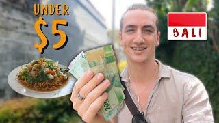 CHEAP EATS in BALI How far can $5 go? I couldn’t finish it  Bali food vlog