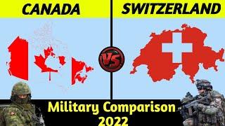 Canada vs Switzerland Military Power Comparison 2022  Switzerland vs Canada military power 2022