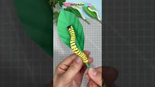 How to make Leaf worm. II hand craft #drawing #draw #painting I Chill how to draw