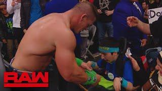 John Cena shares a special moment with Make-A-Wish kid Eyad Raw Feb. 12 2018