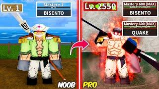 Beating Blox Fruits as WhiteBeard  Lvl 0 to Max Lvl Full Human v4 Noob to Pro in Blox Fruits 