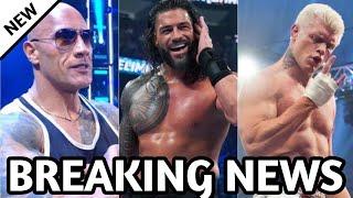 WWE Universe in Shock Roman Reigns Reveals Devastating News About The Rock and Cody Rhodes 