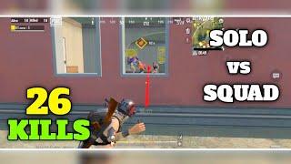 Solo vs Squad  Full Gameplay  26 KILLS  PUBG MOBILE LITE