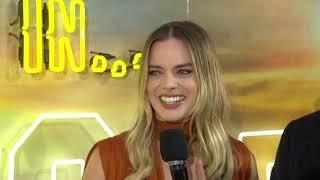 Once Upon a Time in Hollywood London Premiere Leonardo Brad Margot Interview  #SocialNews.XYZ