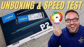 Crucial P2 1TB NVMe M.2 SSD Unboxing & Speed Test