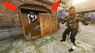 PLAYERS ARE GETTING CAUGHT CHEATING IN MW2 INSIDE OF BOXES?? HIDE N SEEK ON MODERN WARFARE 2