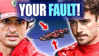 Sainz PISSED At Leclerc After F1 Spanish GP