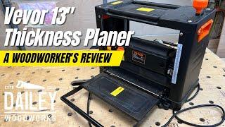 Vevor 13 Dual Speed Thickness Planer Review - A Woodworkers Review by Dailey Woodworks