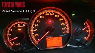 Toyota Yaris - Reset Service Oil light