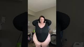 SSBBW exercising her HUGE thighs #curvy #tiktok #plussize #model #pawg #bbw