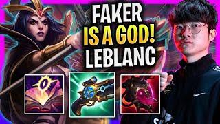 FAKER IS A GOD WITH LEBLANC *PERFECT GAME* - T1 Faker Plays Leblanc Mid vs Master Yi  S24
