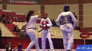 Italy vs France. Female. World Taekwondo World Cup Team Championships Baku-2016.