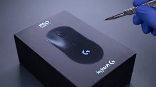 Logitech G Pro Wireless Gaming Mouse Unboxing - ASMR