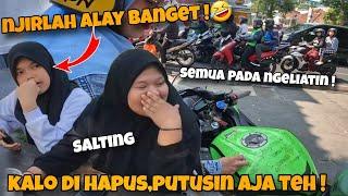 ORANG DIJALANAN AUTO SALTING LIAT KEBUCINAN KITA‼️MOTOR PENUH DENGAN NAMA DIA