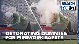 Detonating dummies for firework safety