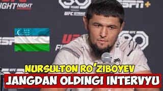 NURSULTON ROZIBOYEV GOLIB BOLIB YANA JANG SORAYMAN INTERVYU OZBEKCHA