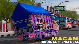 SHARE NKR MACAN MBOIS SUSPENSI REAL MBOIS  MOD BUSSID TERBARU