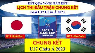 Lịch thi đấu trận chung kết U17 Châu Á 2023 #lebathanhtv #u17 #u17 châu á