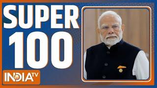 Super 100 Canada Hindu Temple Attack  PM Modi  US Election  Jharkhand-Maharshtra Election