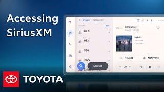 How To SiriusXM on Toyotas Newest Audio Multimedia Platform  Toyota