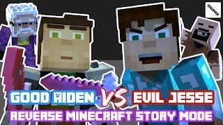 REVERSE ROLE GOOD Aiden vs EVIL Jesse Reverse Minecraft Story Mode