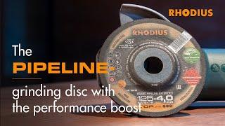 RHODIUS RS480 PIPELINE – the pipeline grinding disc with the performance boost