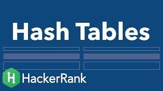 Data Structures Hash Tables