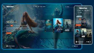 Creating an Animated & Responsive Movie Website Landing Page  HTML CSS & javaScript Carousel