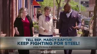 Rep. Marcy Kaptur is making American Steel Cleaner and More Competitive