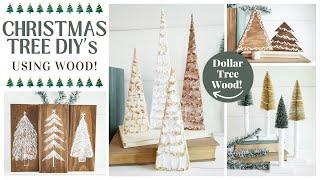 DIY Christmas Decorations 2022 Christmas Tree DIYs Using Wood