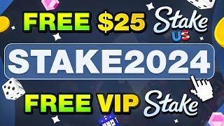 Stake Promo Code STAKE2024  FREE MONEY $25 BONUS ON STAKE US  VIP RAKEBACK ON STAKE CODE review